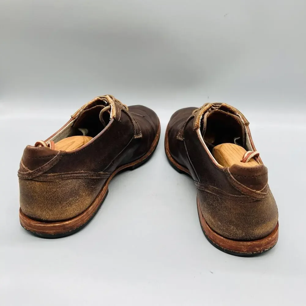 Timberland Boot Company Shoes Mens 8 Brown Leather Cap Toe Derby Oxford Dress